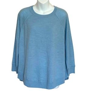 J.Crew Merino Wool Pullover Sweater Medium Light Blue